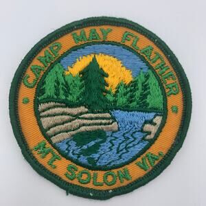 Girl Scout Patch - Camp May Flather Mr. Solon Va. - 1970's Vintage